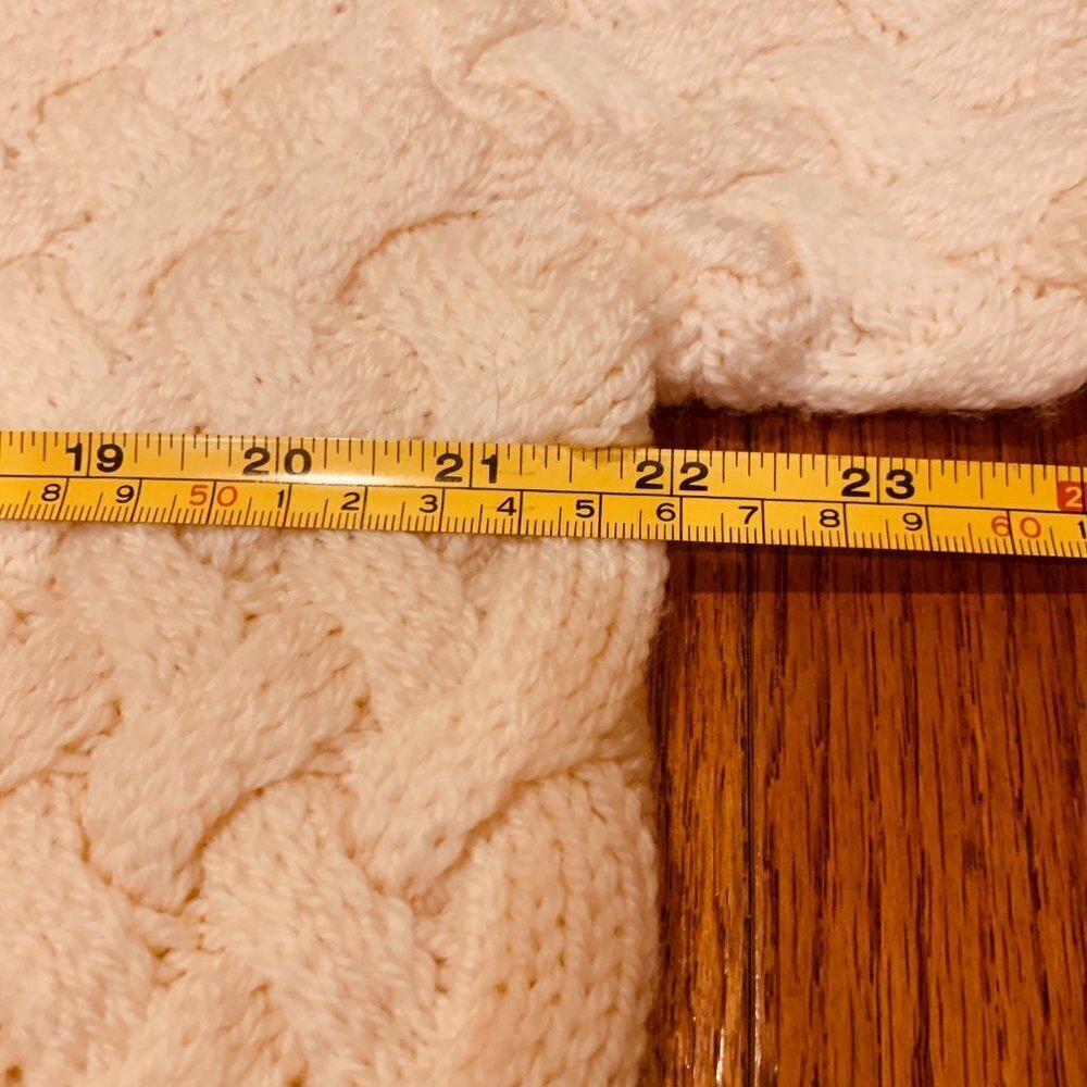 Ann Taylor 100% Wool Chucky Cable Knit Sweater Turtleneck Size Large - Picture 15 of 16